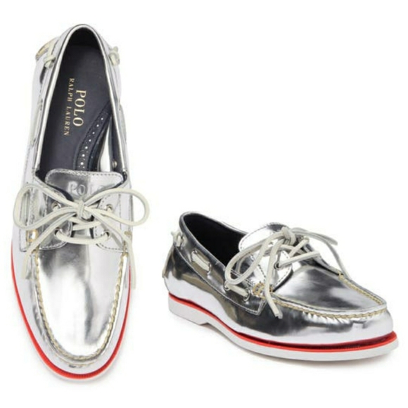 Ralph Lauren Other - POLO RALPH LAUREN Silver Paten Merton Loafer